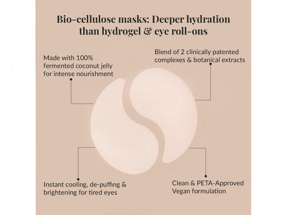 LuxaDerme Under Eye Revive Bio Cellulose Sheet Mask