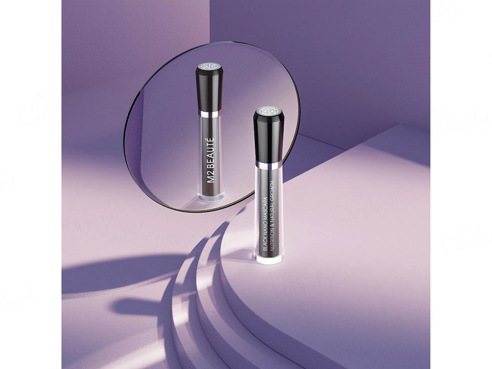 M2 BEAUTE Black Nano Mascara For Nutrition & Natural Growth