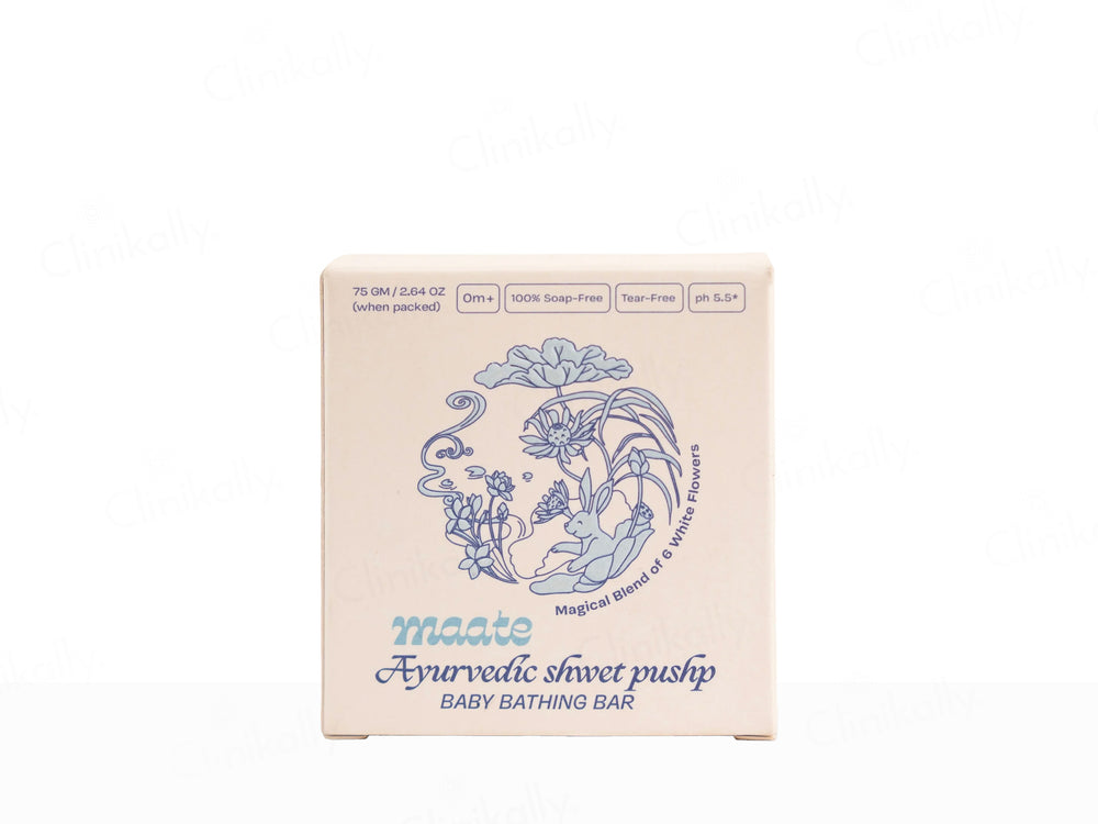 Maate Ayurvedic Shwet Pushp Baby Bathing Bar