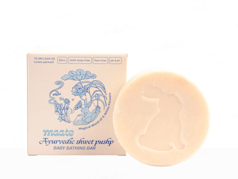 Maate Ayurvedic Shwet Pushp Baby Bathing Bar