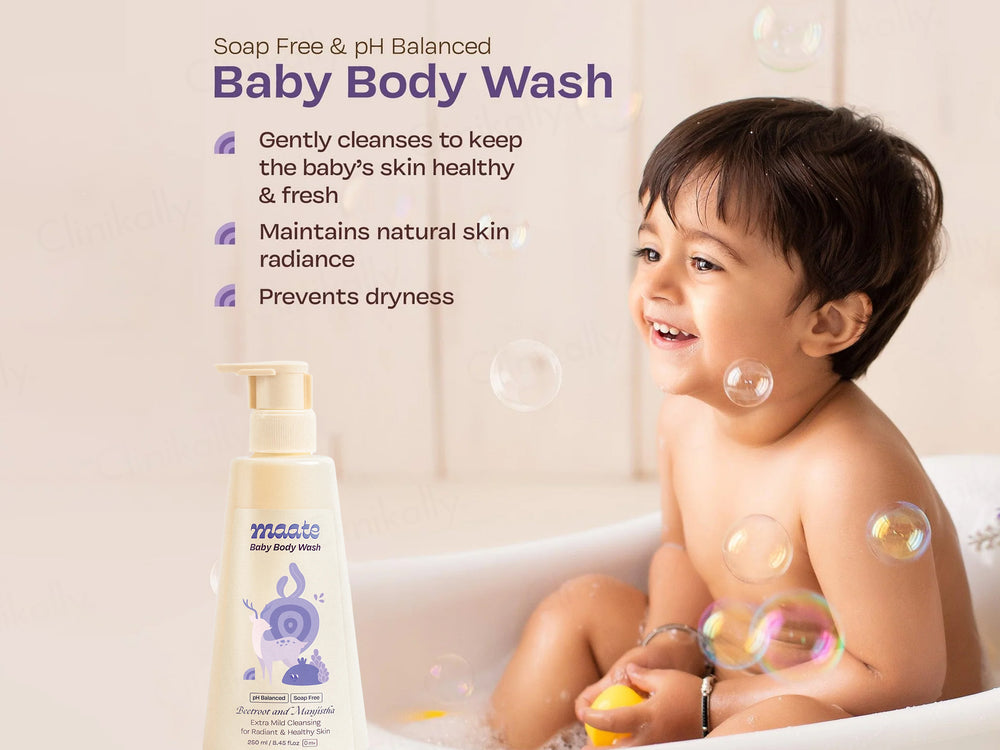 Maate Beetroot and Manjistha Baby Body Wash For Radiant & Healthy Skin