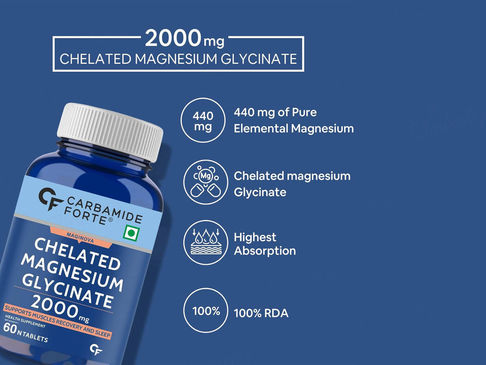 Carbamide Forte Chelated Magnesium Glycinate 2000mg Tablet