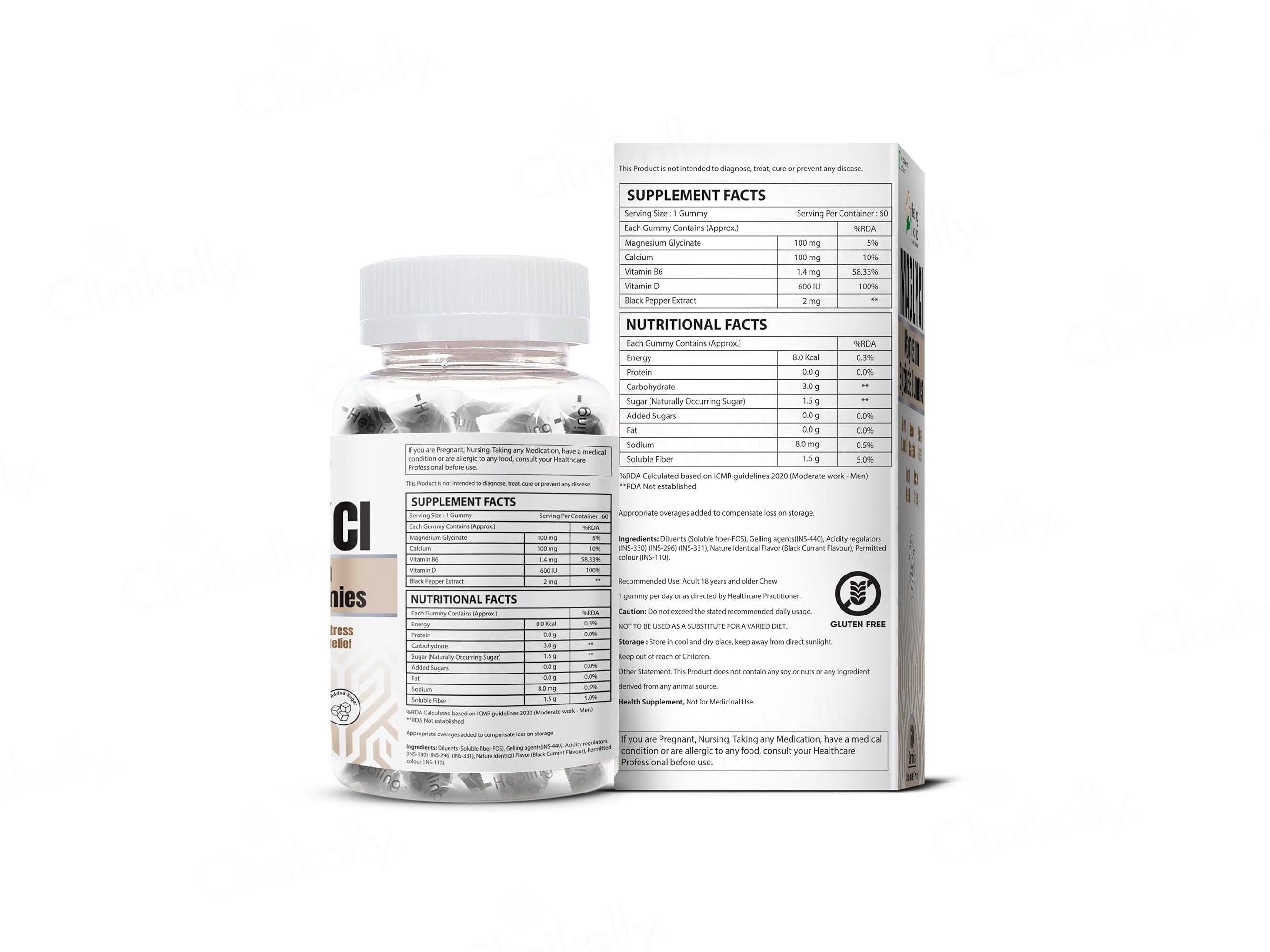 Maglyci Magnesium Glycinate Gummies - Black Currant Flavour