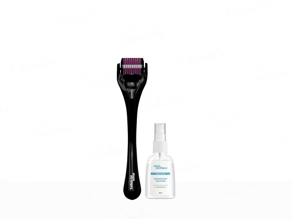 Man Matters Derma Roller + Disinfectant Kit