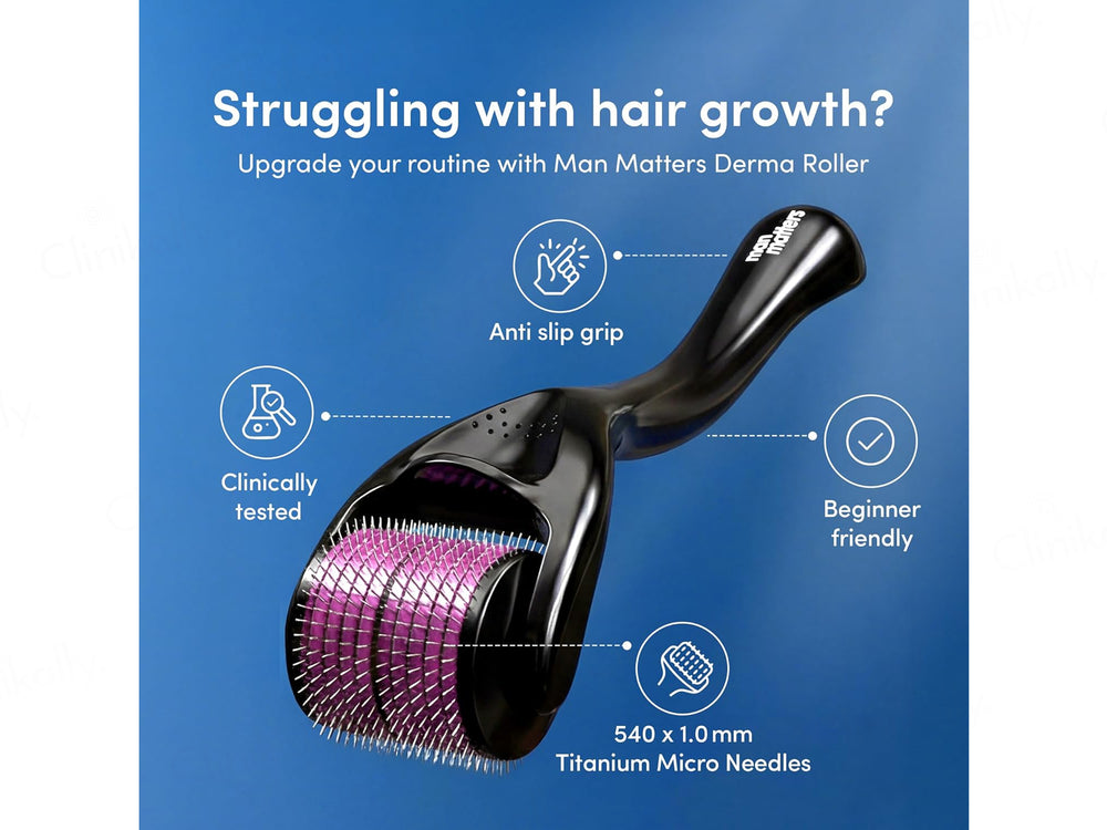 Man Matters Derma Roller + Disinfectant Kit