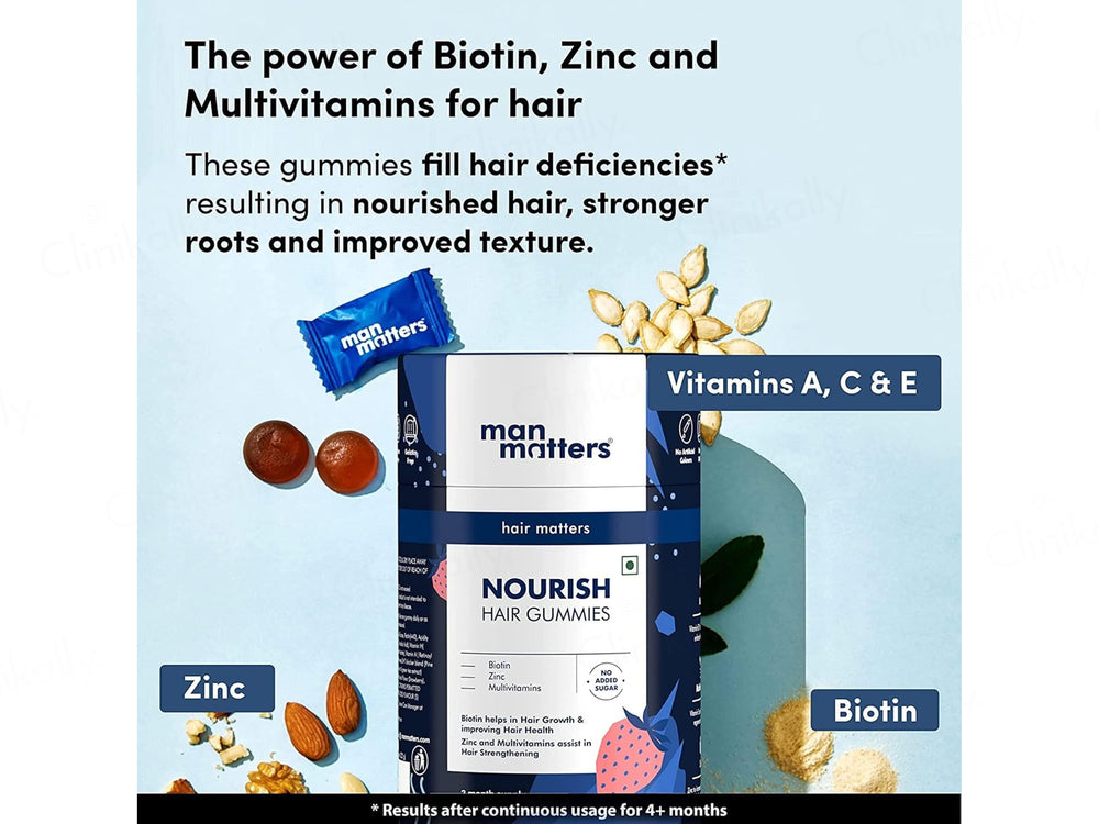 Man Matters Hair Gummies - Strawberry Flavour