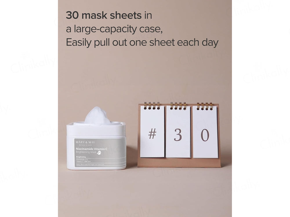 Mary&May Niacinamide Vitamin C Brightening Daily Sheet Mask