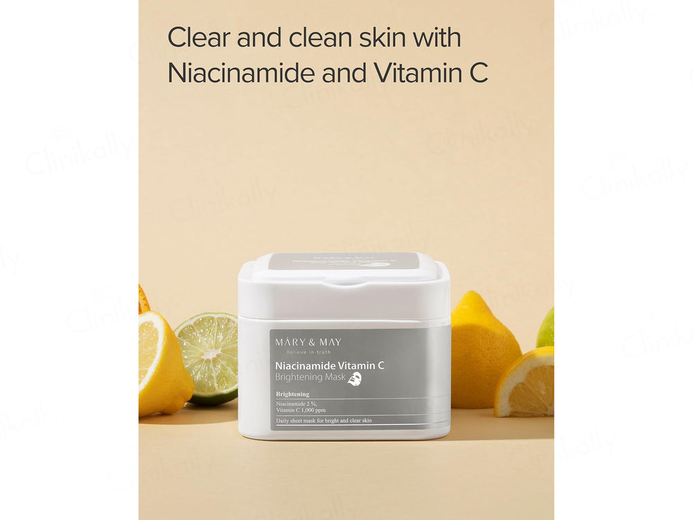 Mary&May Niacinamide Vitamin C Brightening Daily Sheet Mask