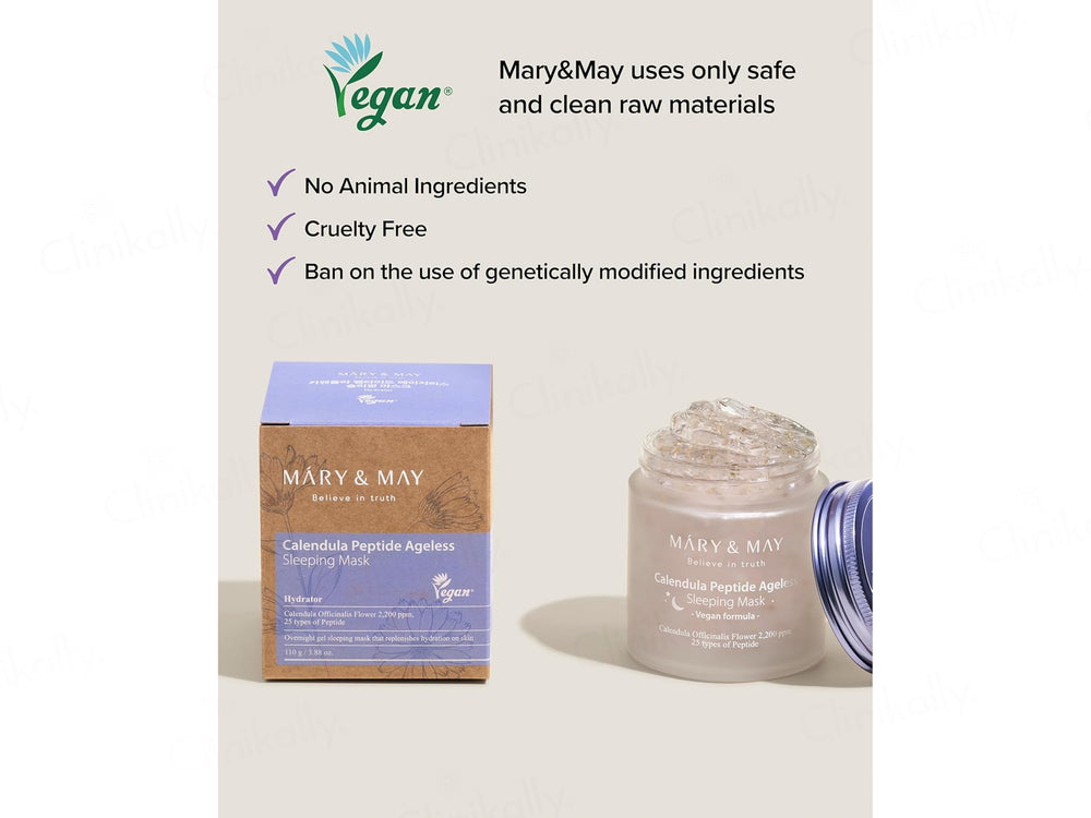Mary&May Vegan Calendula Peptide Ageless Overnight Gel Sleeping Mask