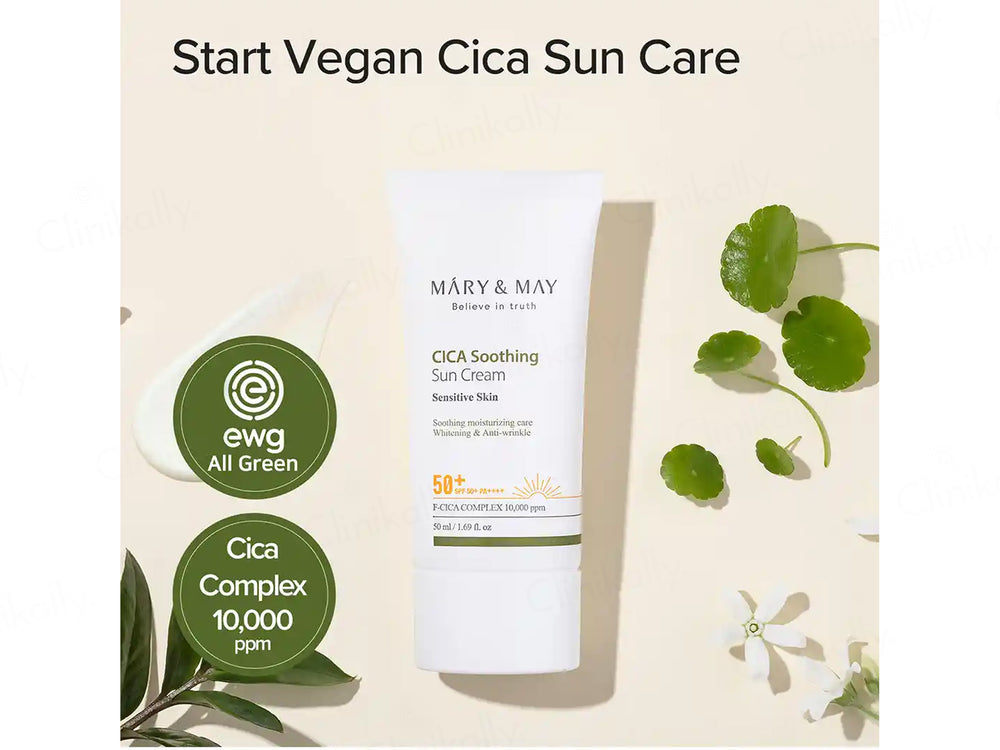 Mary&May Vegan Cica Soothing Sun Cream SPF 50+ PA++++