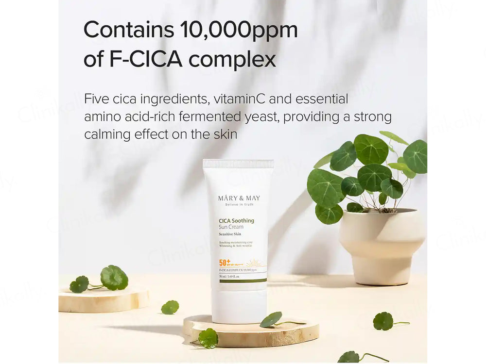 Mary&May Vegan Cica Soothing Sun Cream SPF 50+ PA++++