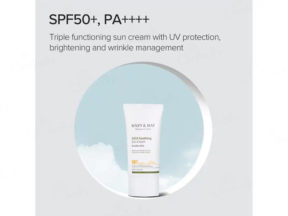 Mary&May Vegan Cica Soothing Sun Cream SPF 50+ PA++++