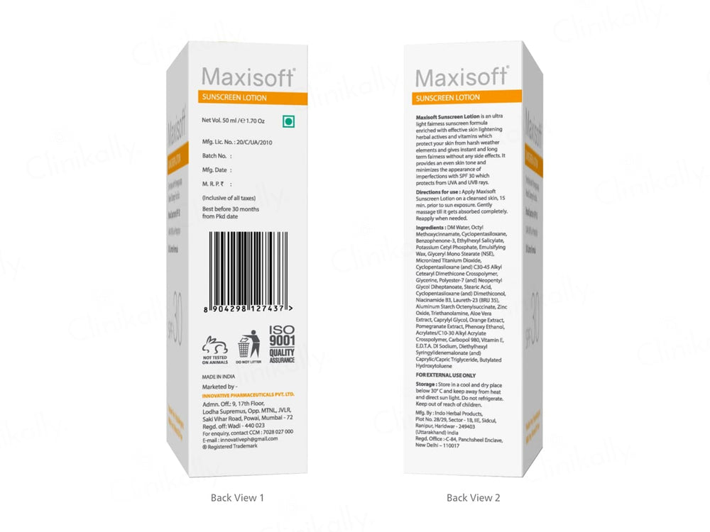 Maxisoft Oil-Control Sunscreen Lotion SPF 30