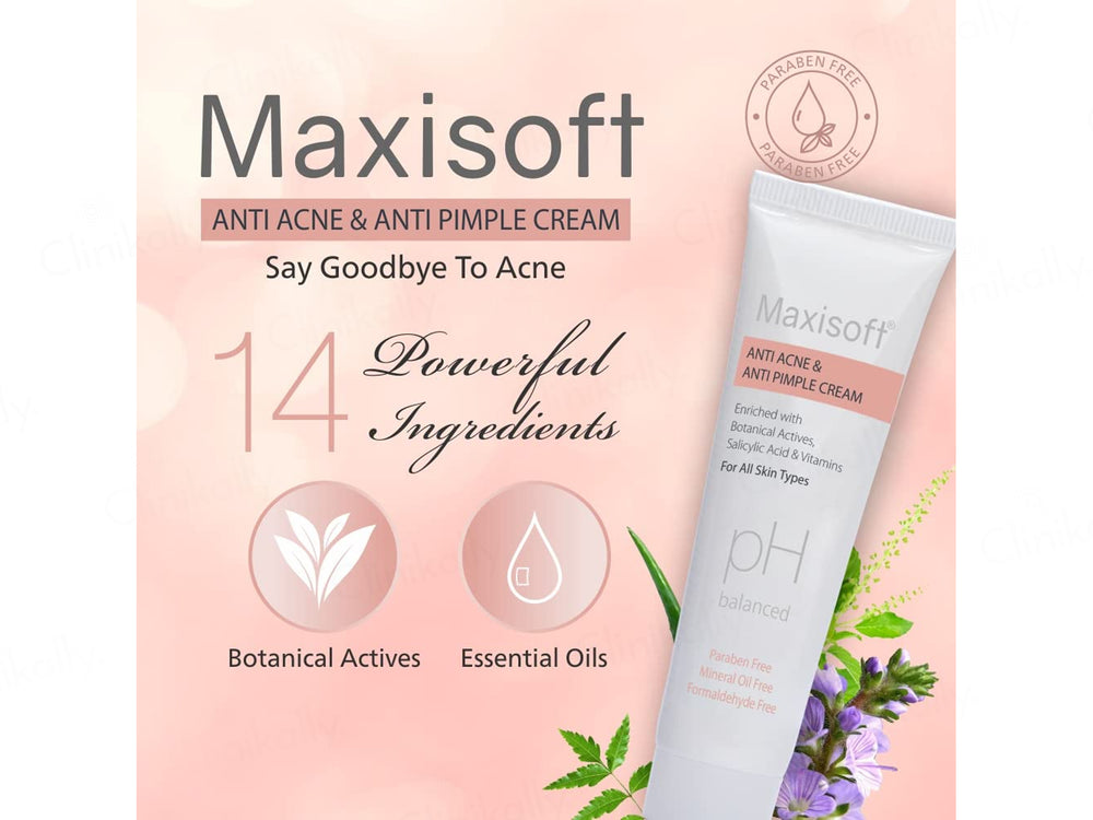 Maxisoft pH Balanced Anti Acne & Anti Pimple Cream