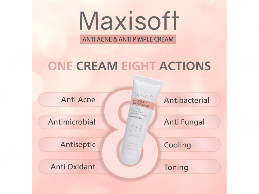 Maxisoft pH Balanced Anti Acne & Anti Pimple Cream