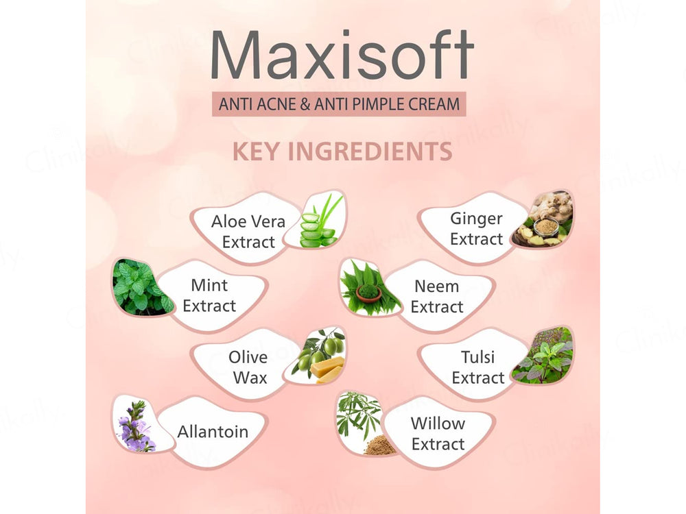 Maxisoft pH Balanced Anti Acne & Anti Pimple Cream