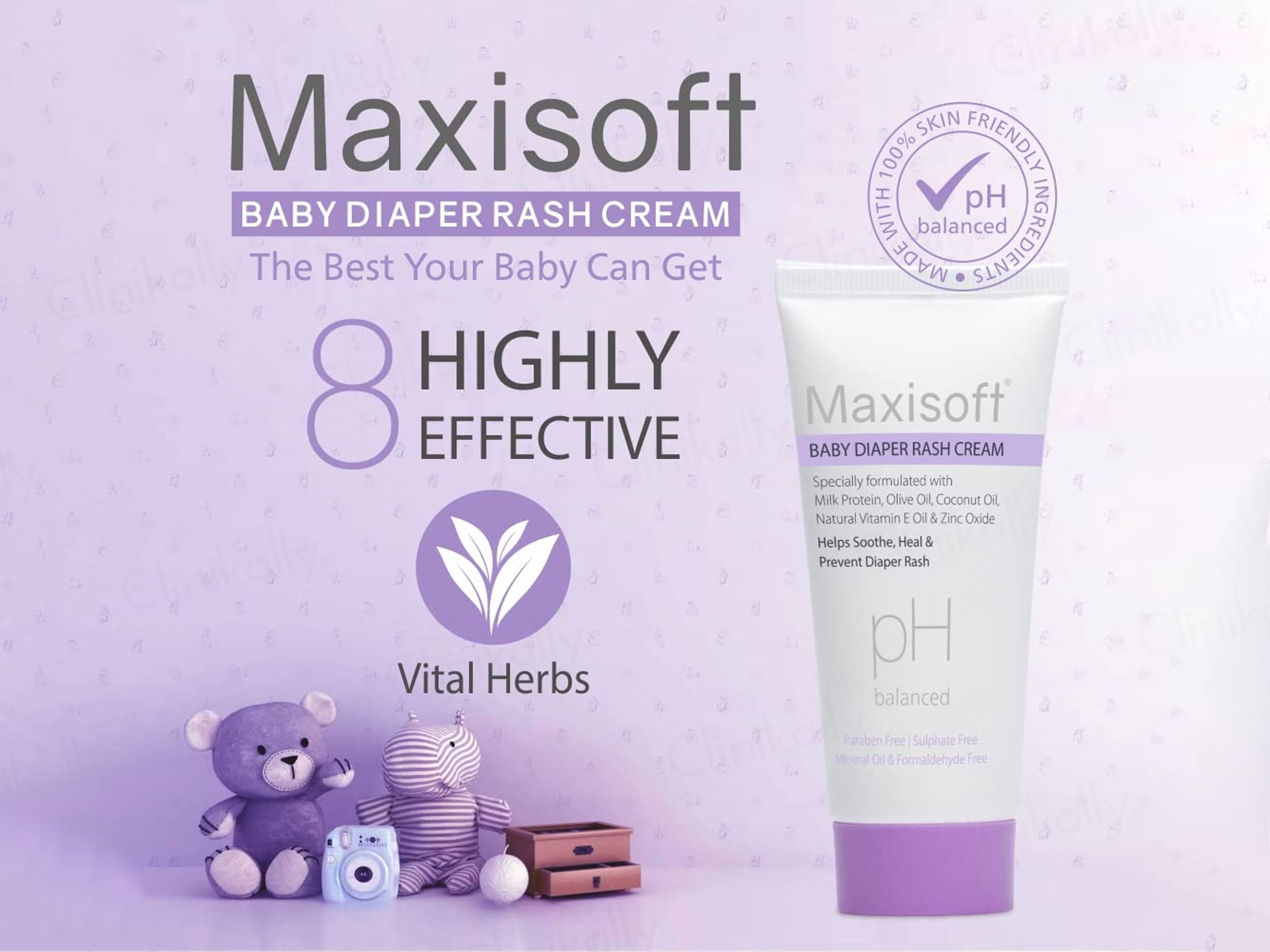 Maxisoft pH Balanced Baby Diaper Rash Cream