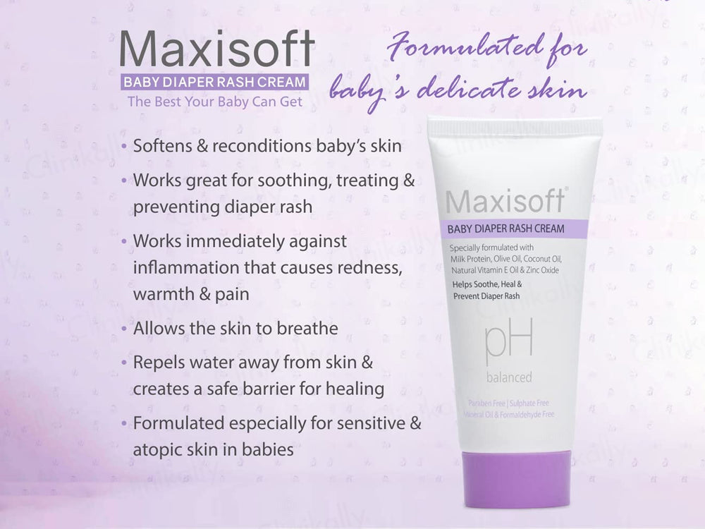 Maxisoft pH Balanced Baby Diaper Rash Cream