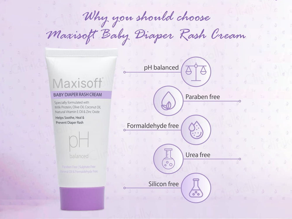 Maxisoft pH Balanced Baby Diaper Rash Cream
