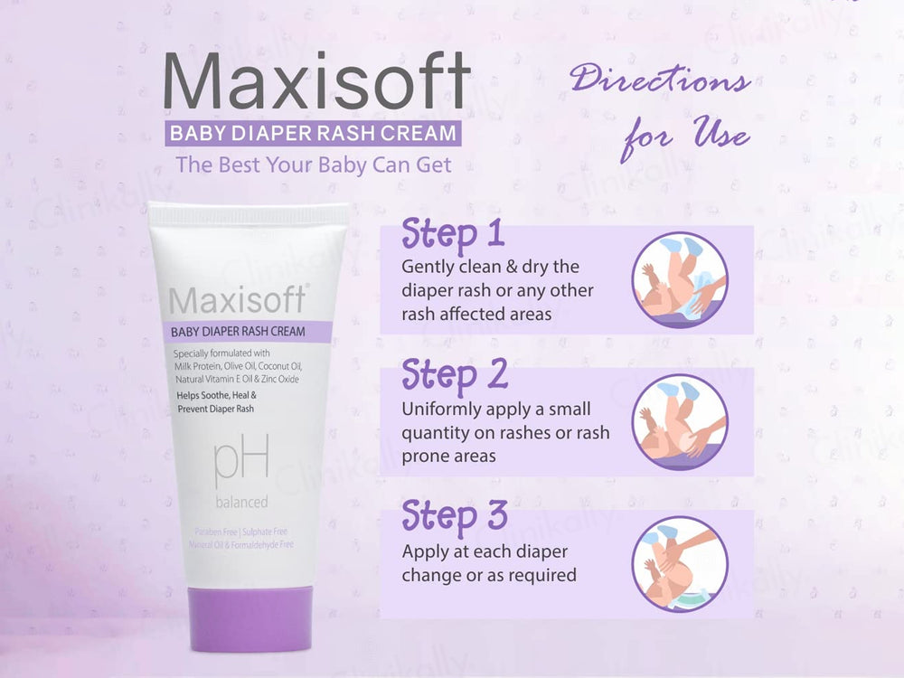 Maxisoft pH Balanced Baby Diaper Rash Cream