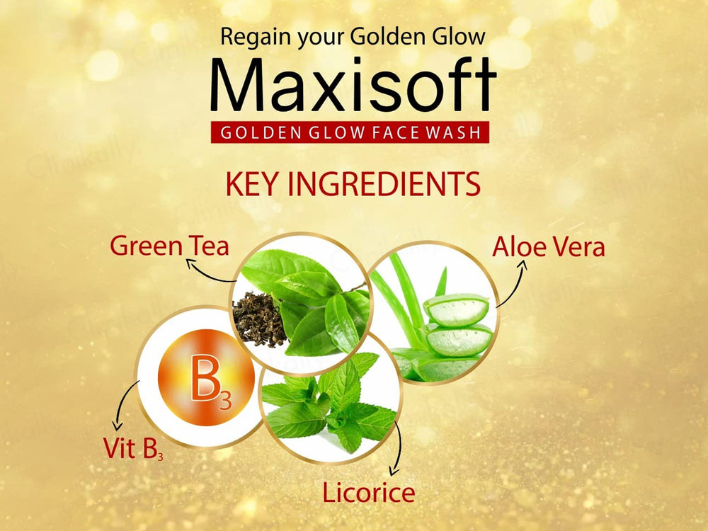 Maxisoft pH Balanced Golden Glow Face Wash