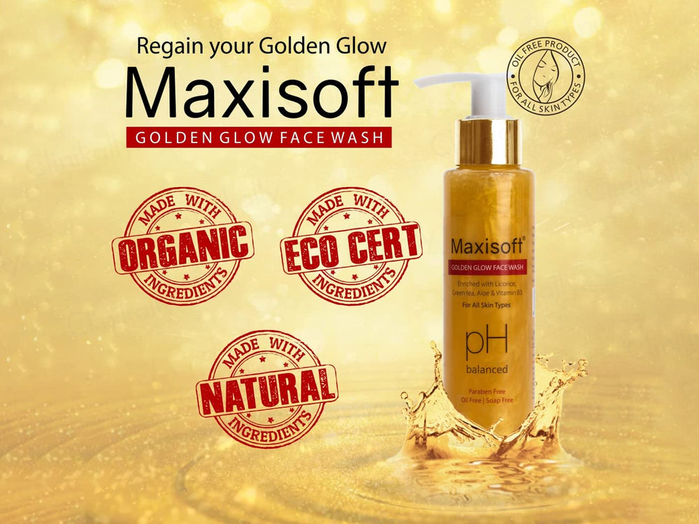 Maxisoft pH Balanced Golden Glow Face Wash