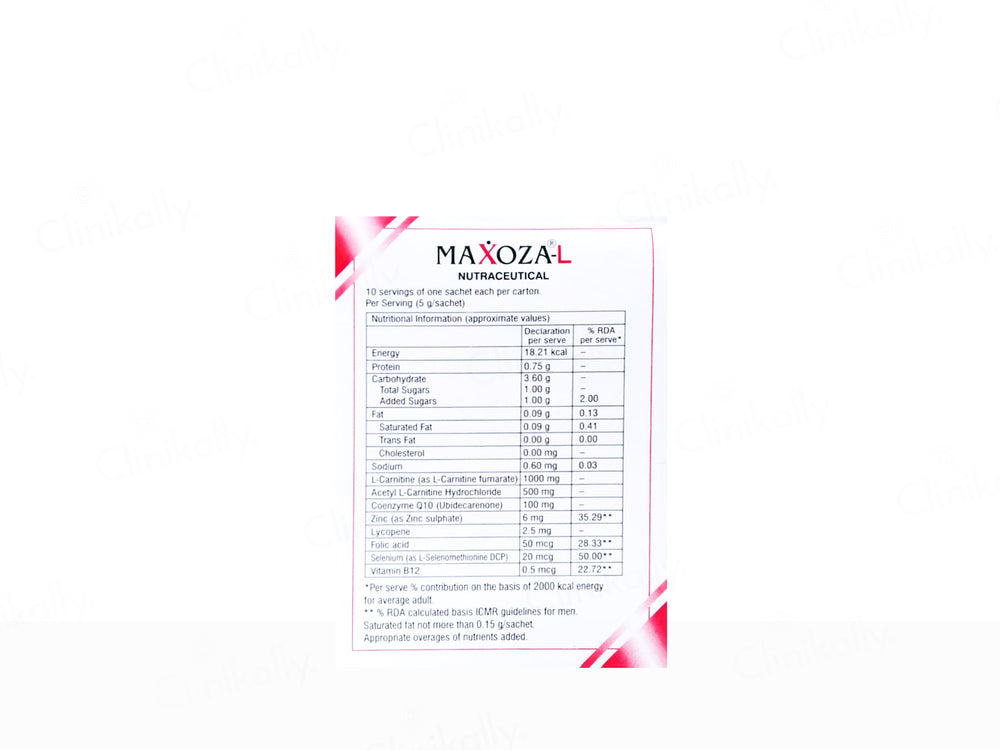 Maxoza-L Nutraceutical Powder For Men