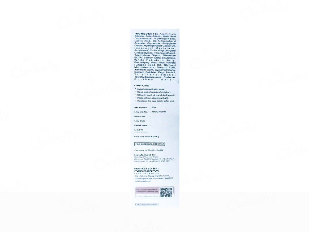 Medglow Intensive De-Pigmenting & Brightening Cream