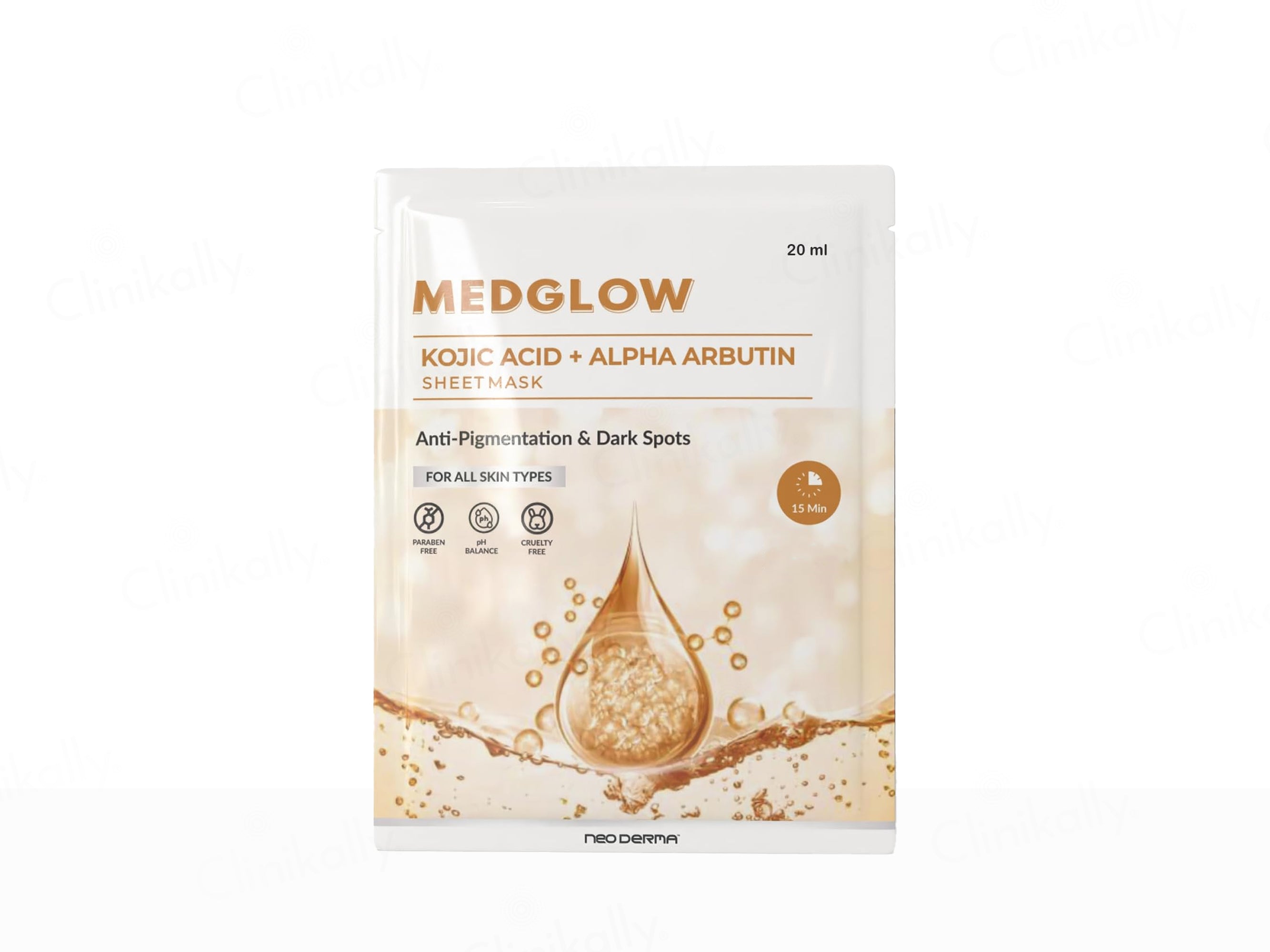 Medglow Kojic Acid + Alpha Arbutin Face Sheet Mask