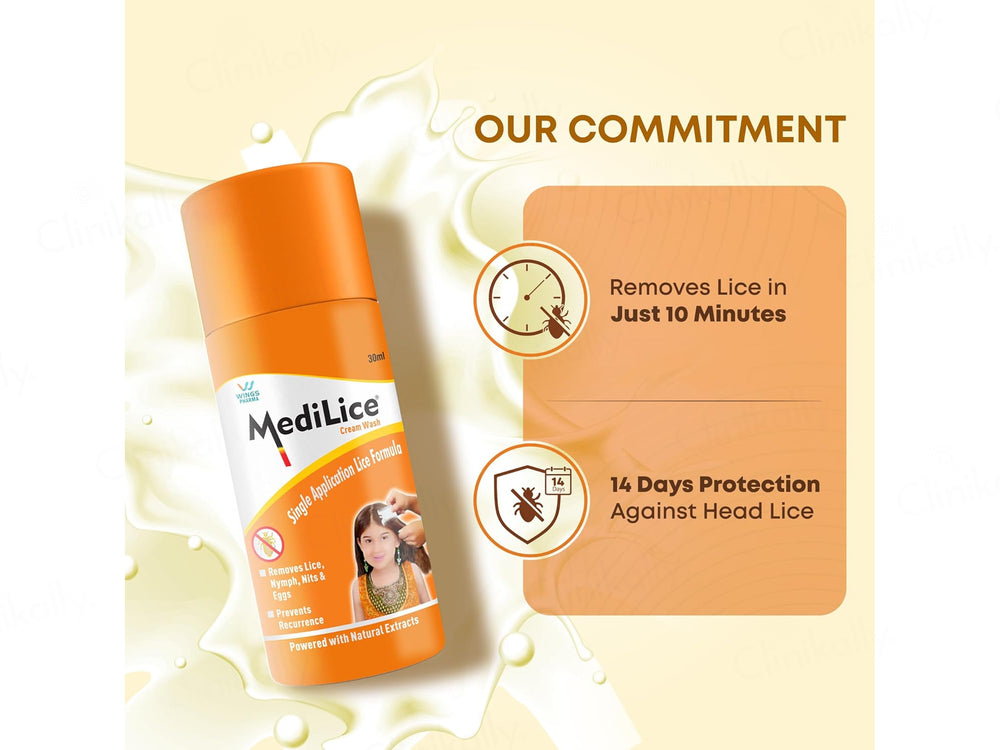 Medilice Hair & Scalp Cream Wash For Head Lice