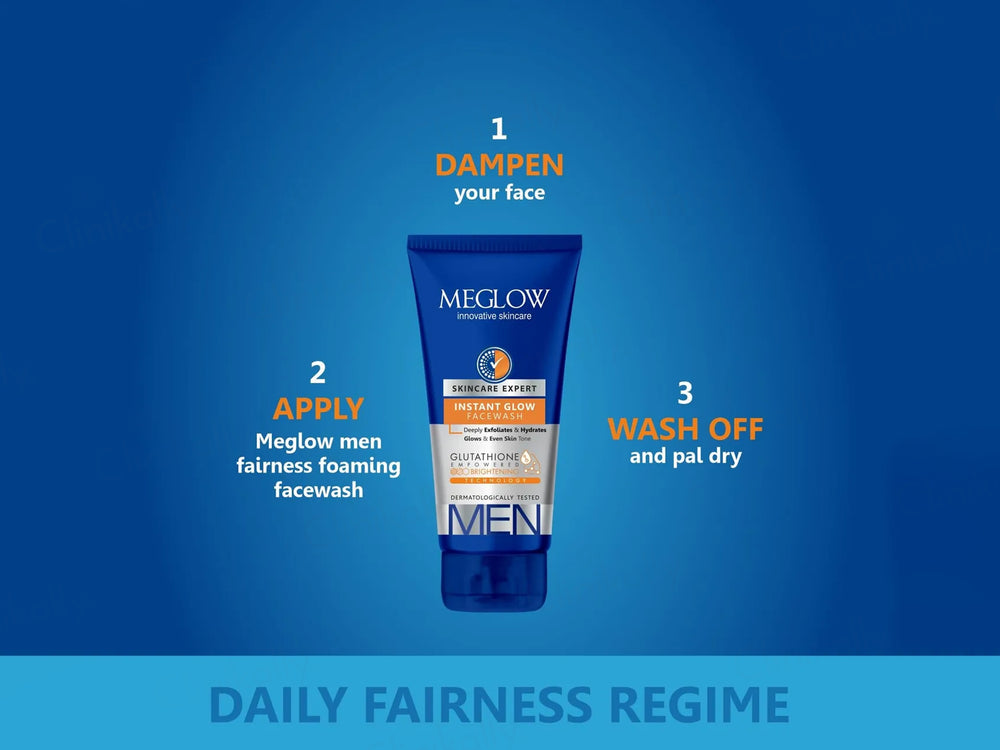 Meglow Instant Glow Face Wash For Men