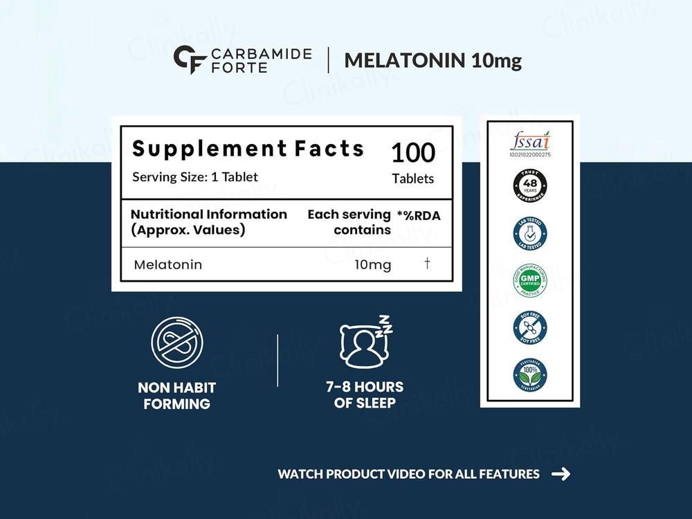 Carbamide Forte Melatonin 10mg Sleep Tablet