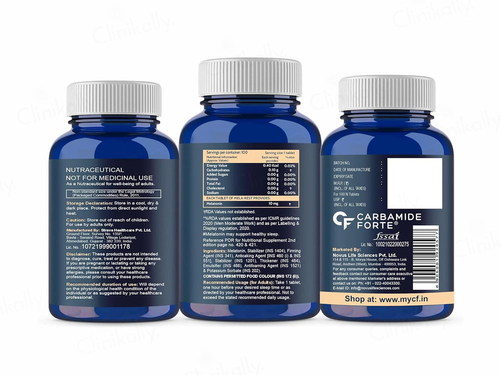 Carbamide Forte Melatonin 10mg Sleep Tablet