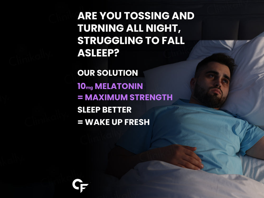 Carbamide Forte Melatonin 10mg + Tagar 30mg Sleep Gummies - Strawberry Flavour