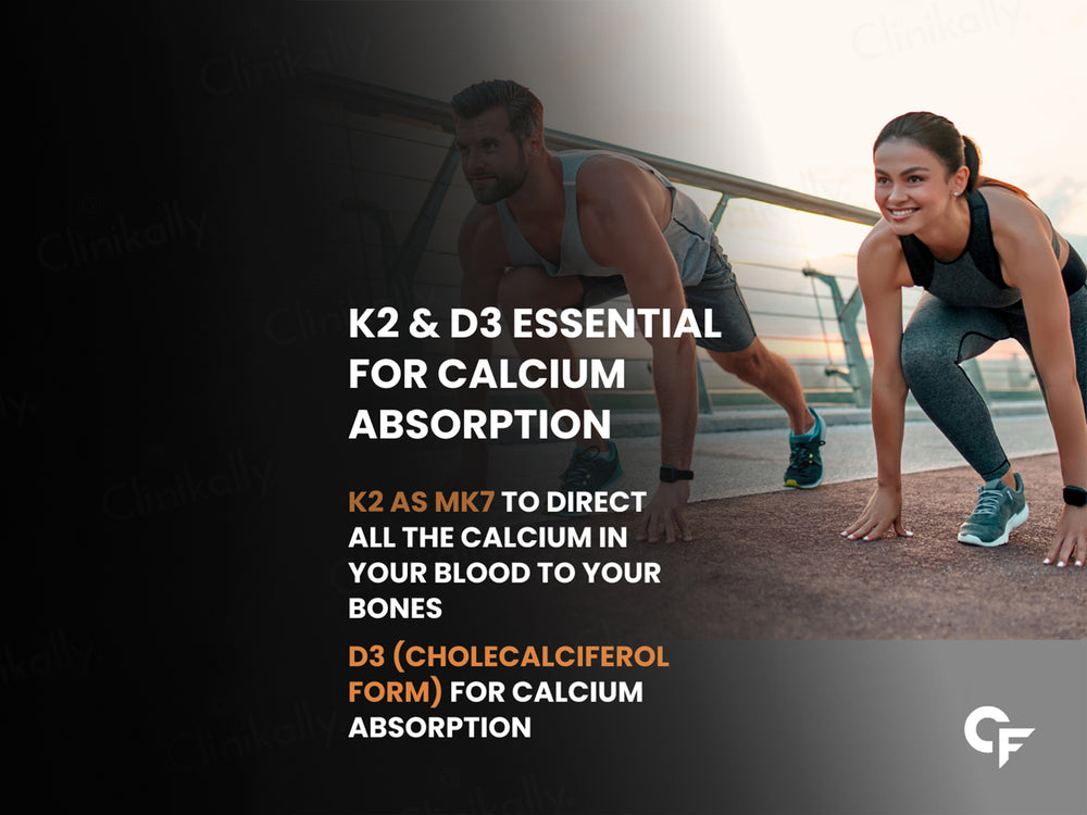 Carbamide Forte Vitamin D3 + Vitamin K2 MK7 Tablet