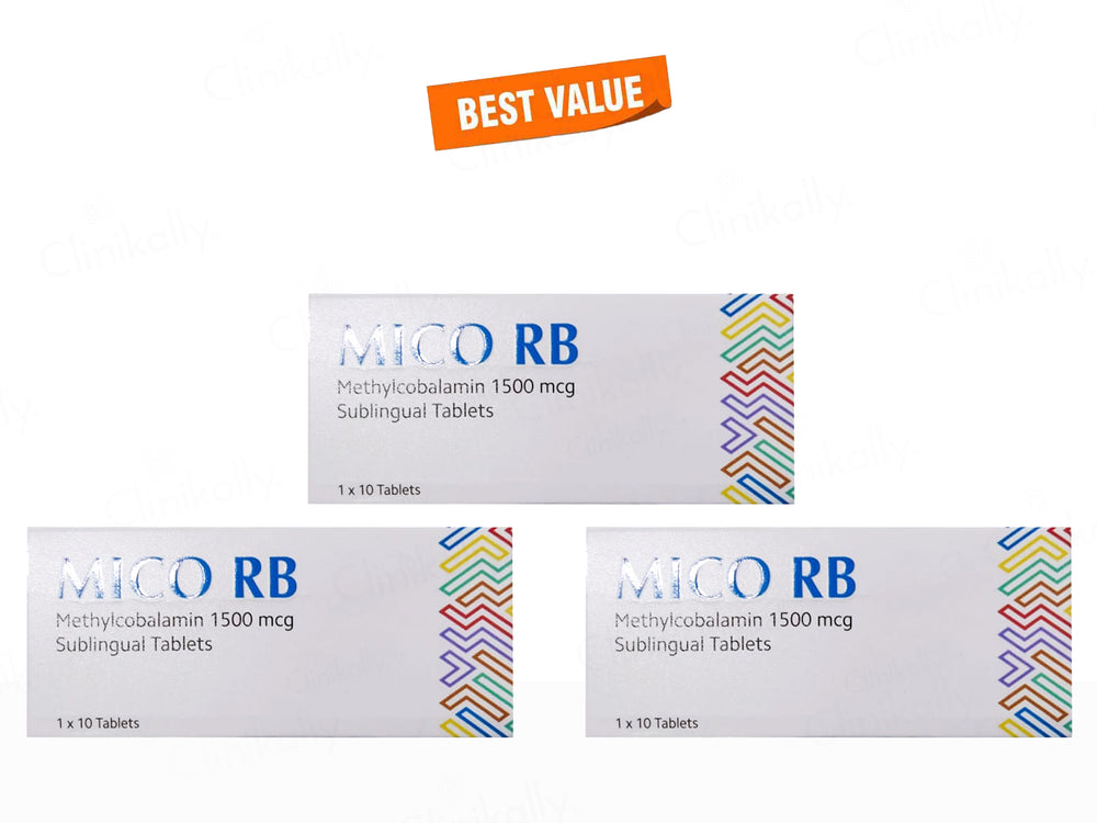 Mico RB Methylcobalamin 1500mcg Sublingual Tablet