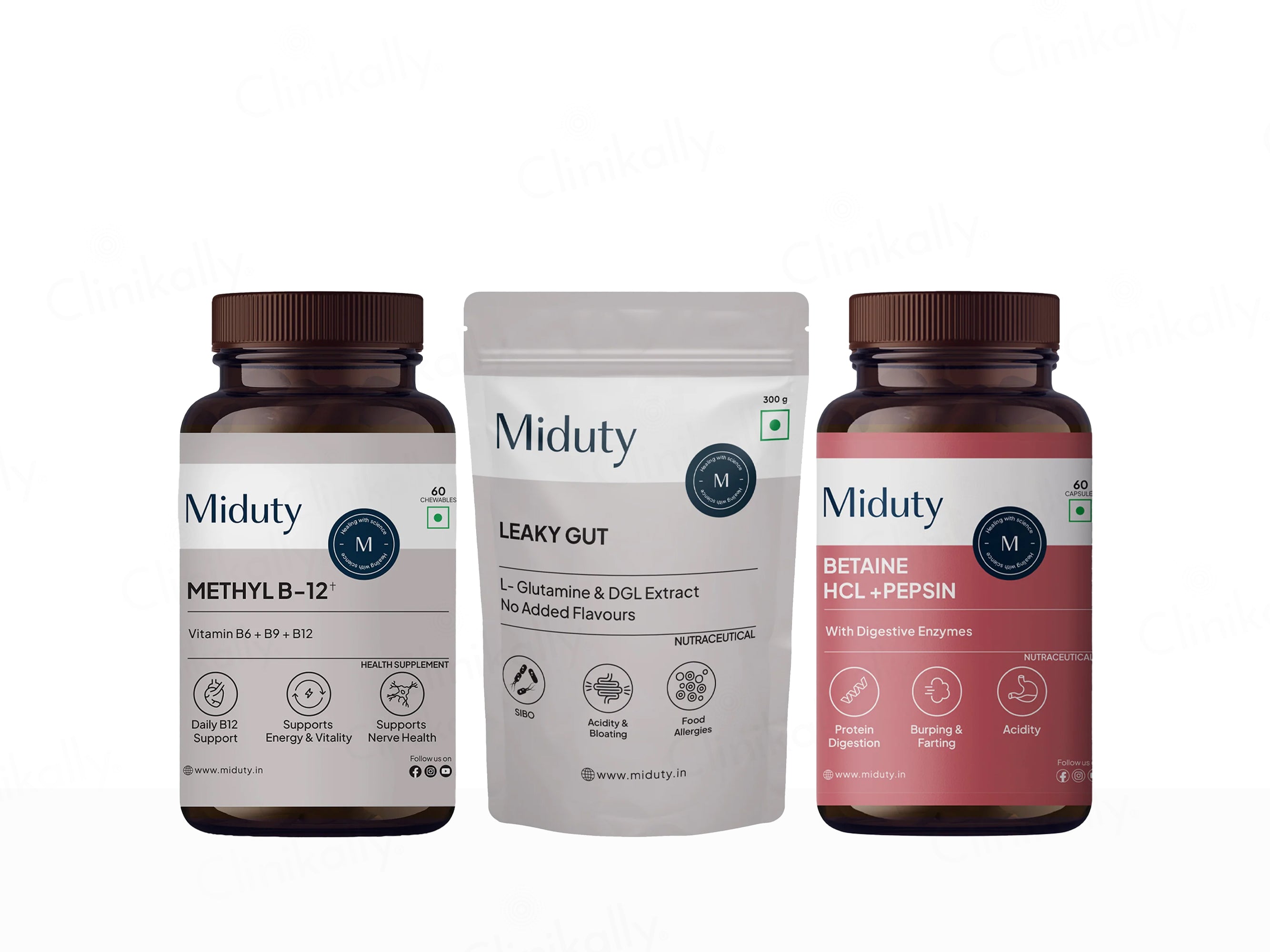 Miduty Acidity Supplement Bundle
