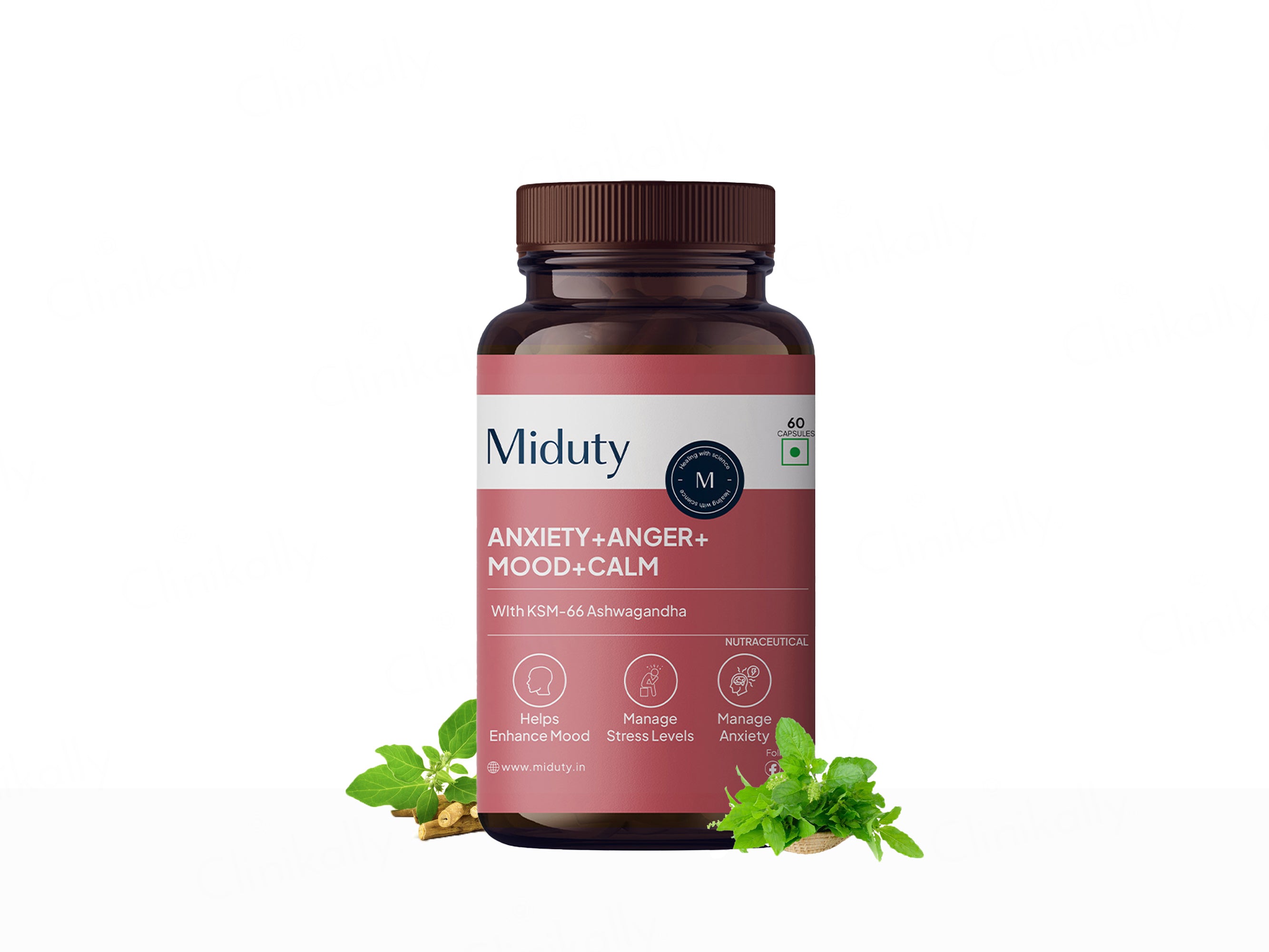 Miduty Anxiety + Anger + Mood + Calm Capsule