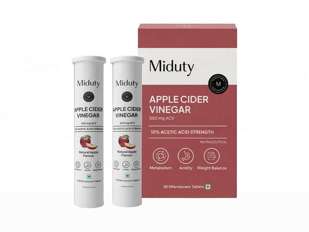 Miduty Apple Cider Vinegar Nutraceutical Effervescent Tablet