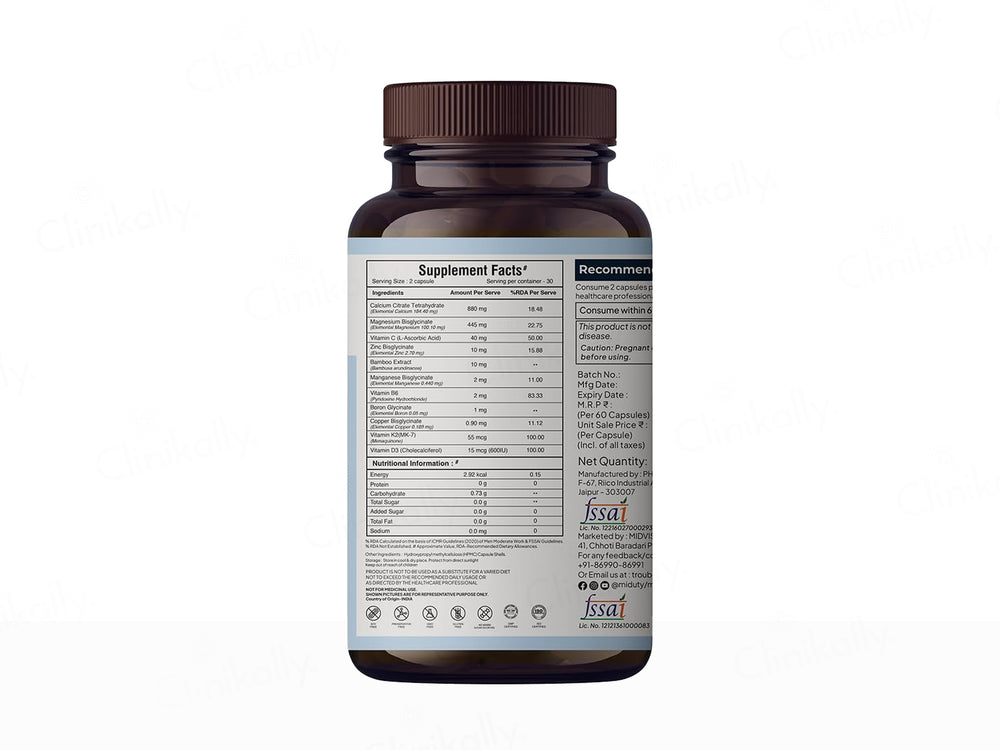 Miduty Bone Matrix Nutraceutical Capsule