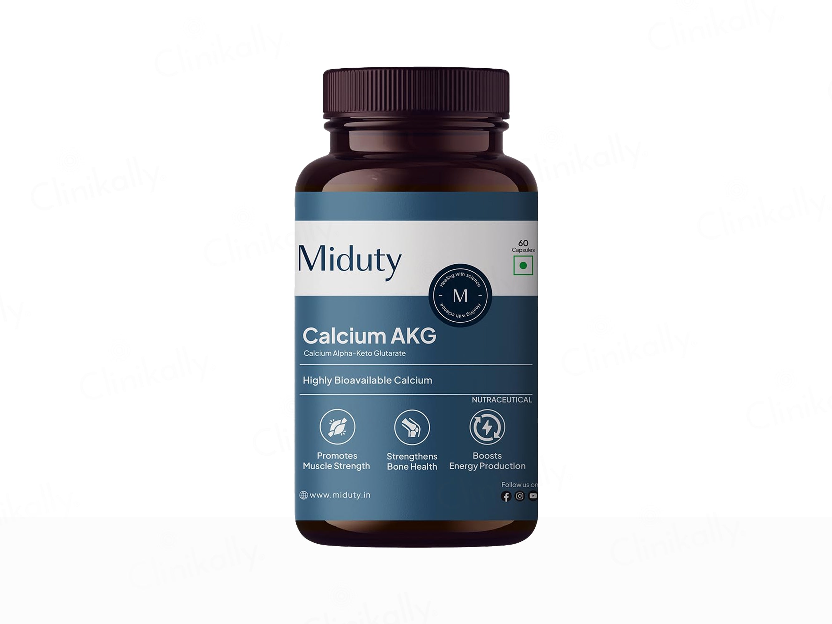 Miduty Calcium AKG Nutraceutical Veg Capsule