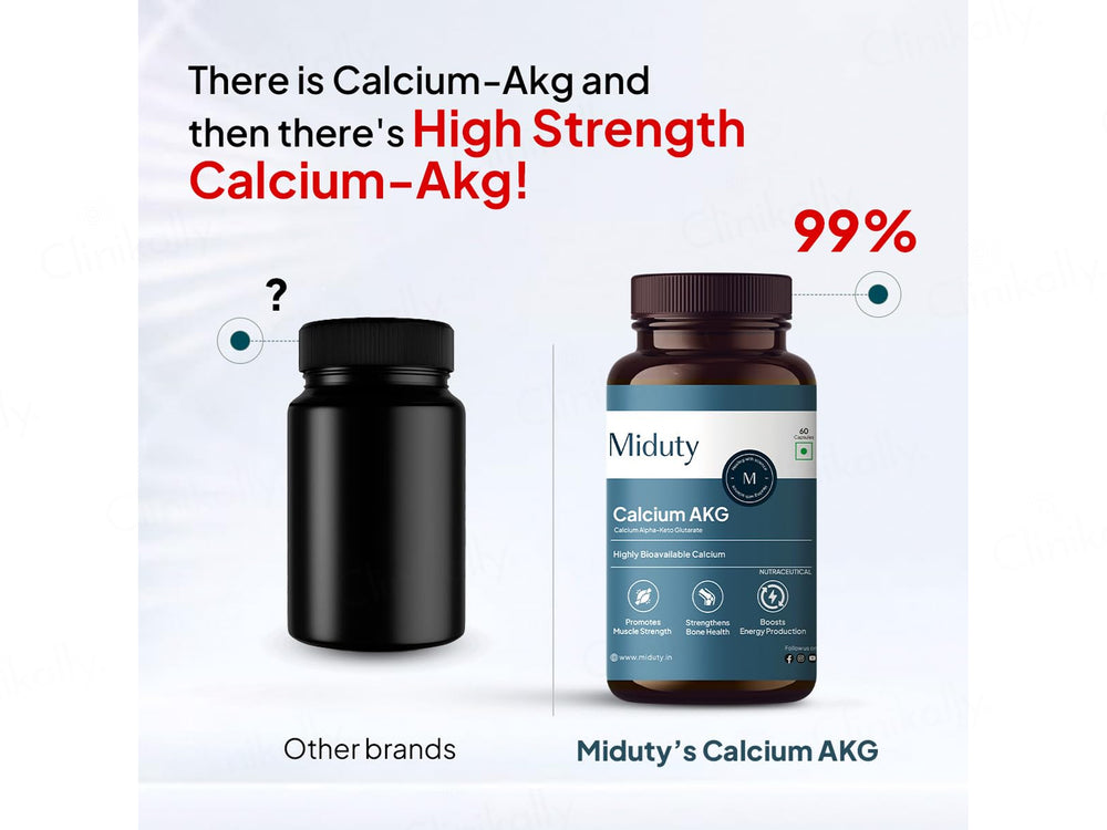 Miduty Calcium AKG Nutraceutical Veg Capsule