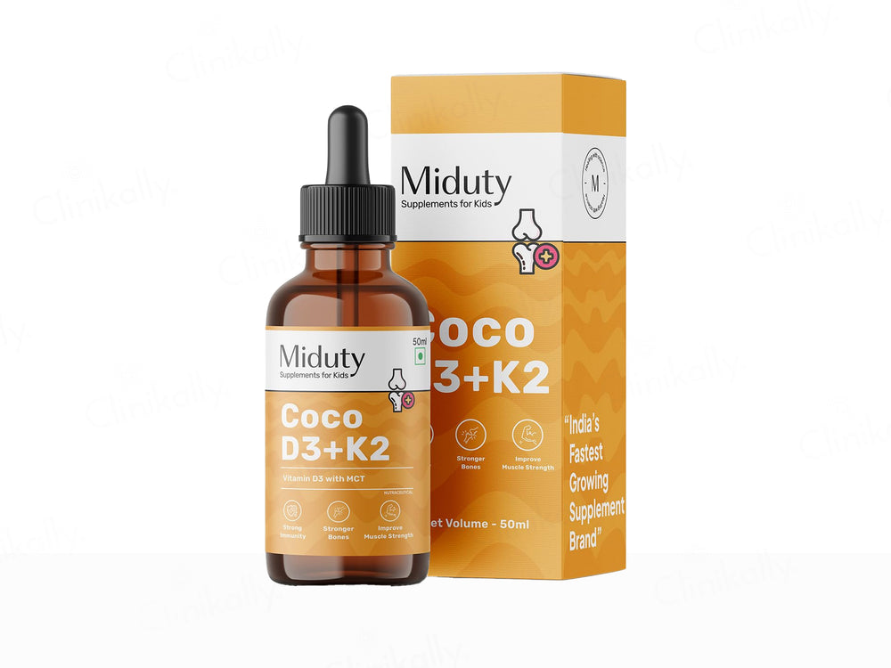 Miduty Coco D3 + K2 With MCT Nutraceutical Drop For Kids