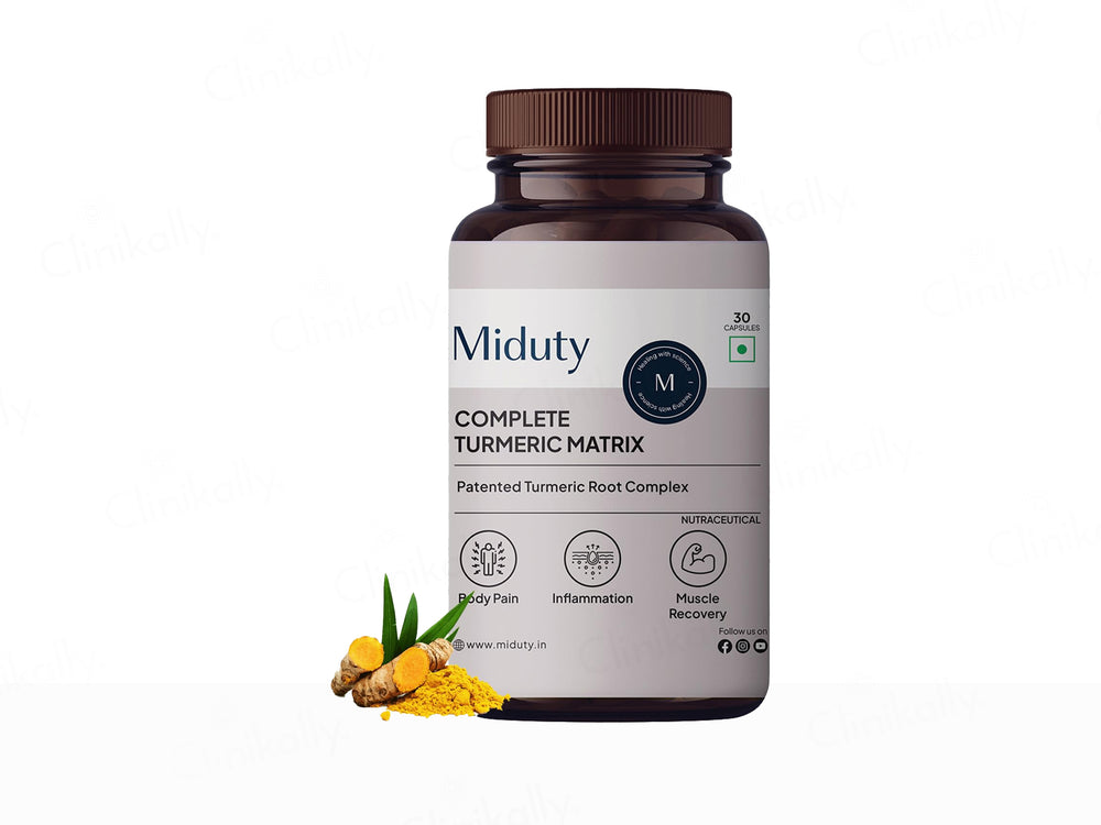 Miduty Complete Turmeric Matrix Nutraceutical Veg Capsule