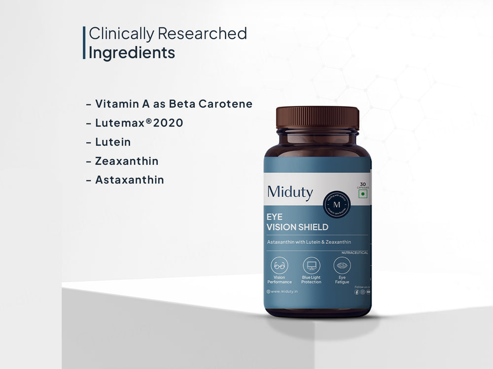 Miduty Eye Vision Shield Astaxanthin with Lutein & Zeaxanthin Capsule