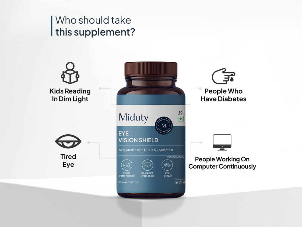 Miduty Eye Vision Shield Astaxanthin with Lutein & Zeaxanthin Capsule