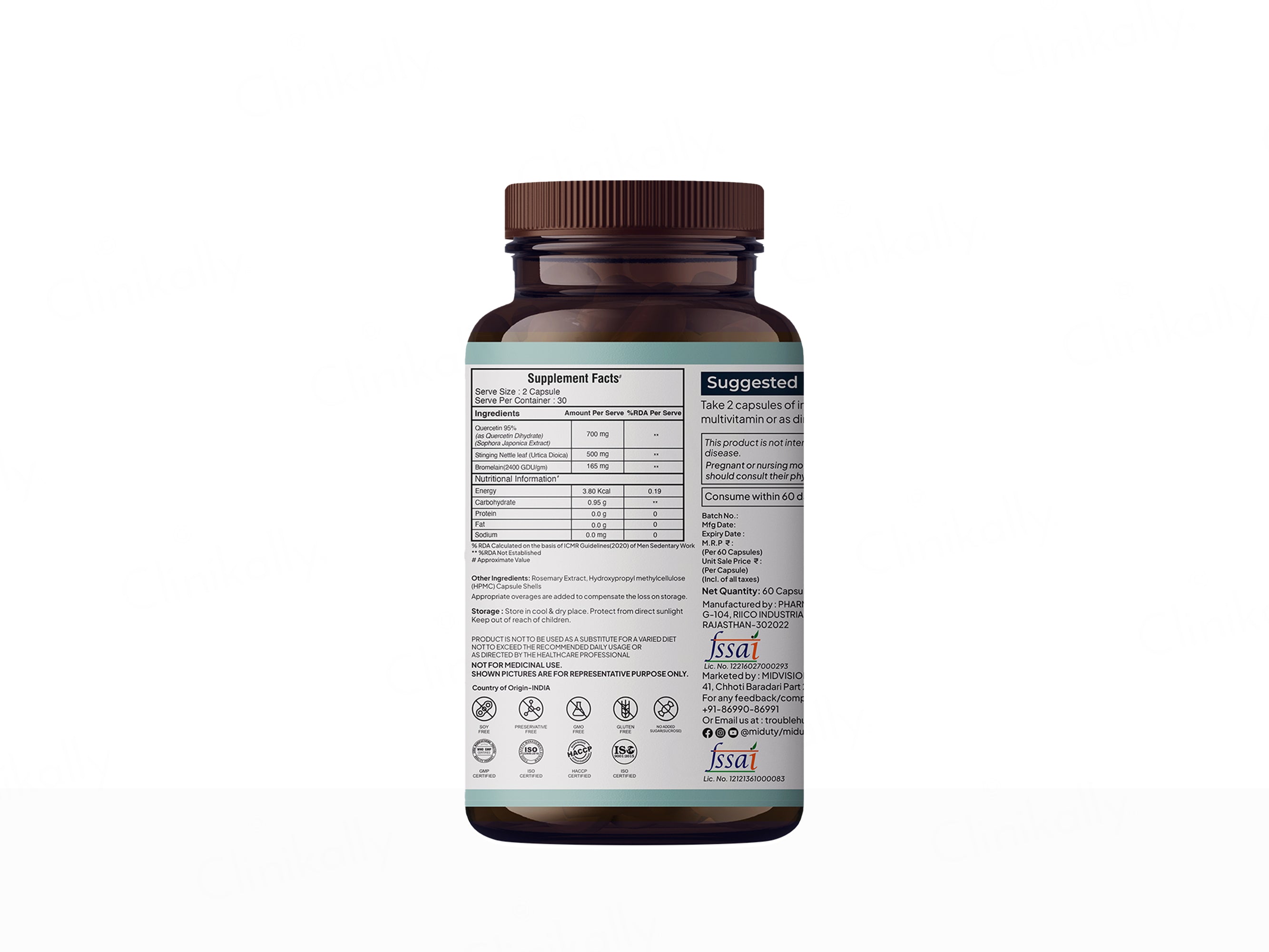 Miduty Immune Shield Quercetin 95% Capsule