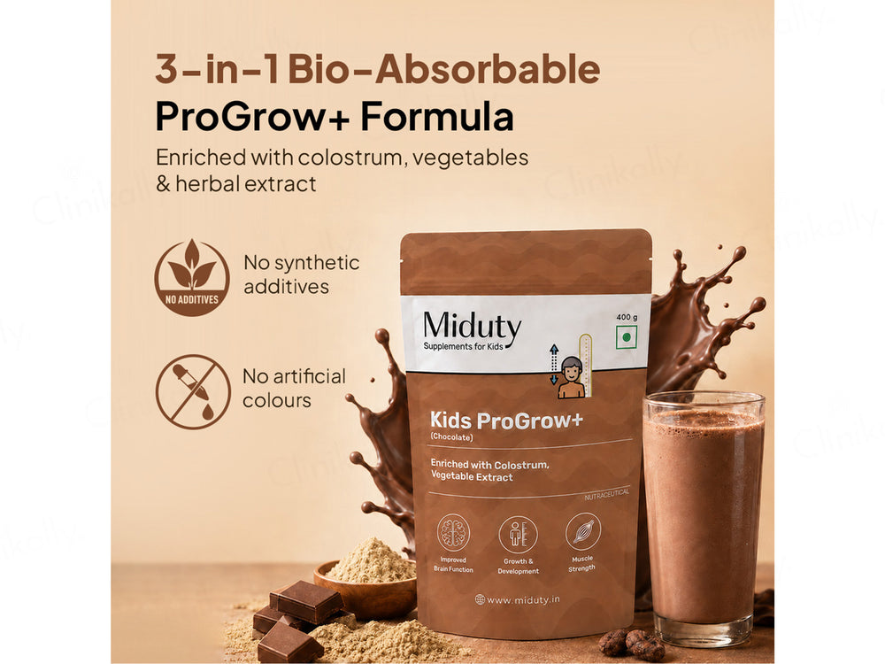 Miduty Kids Progrow+ Protein Powder - Chocolate Flavour