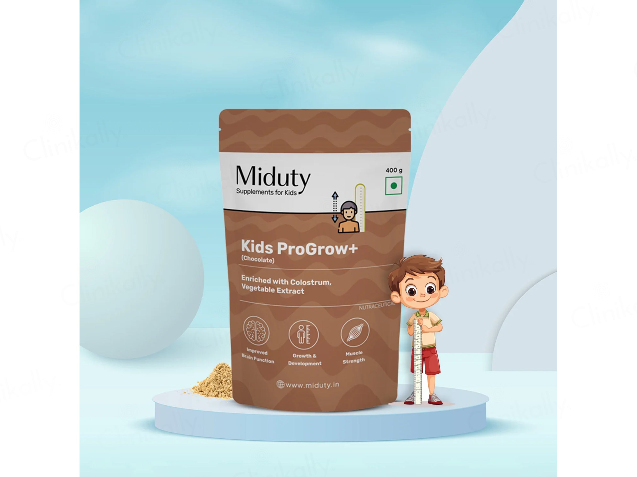 Miduty Kids Progrow+ Protein Powder - Chocolate Flavour
