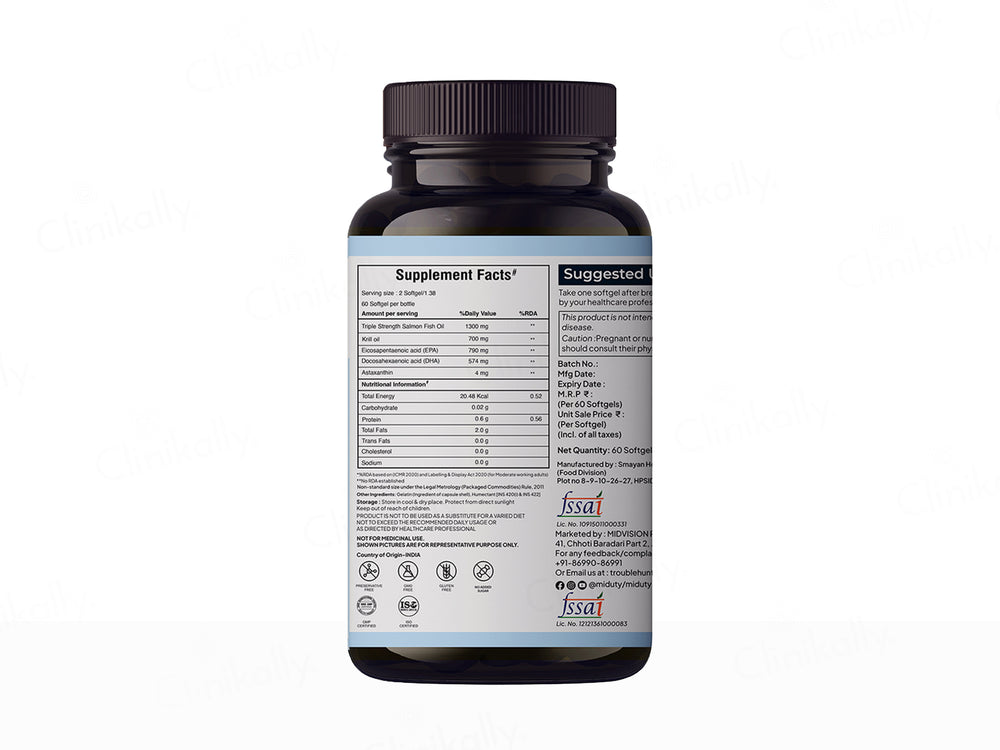 Miduty Krill Omega Complex Softgel Capsule